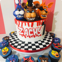 FNAF Five Nights at Freddy's Custom Cake