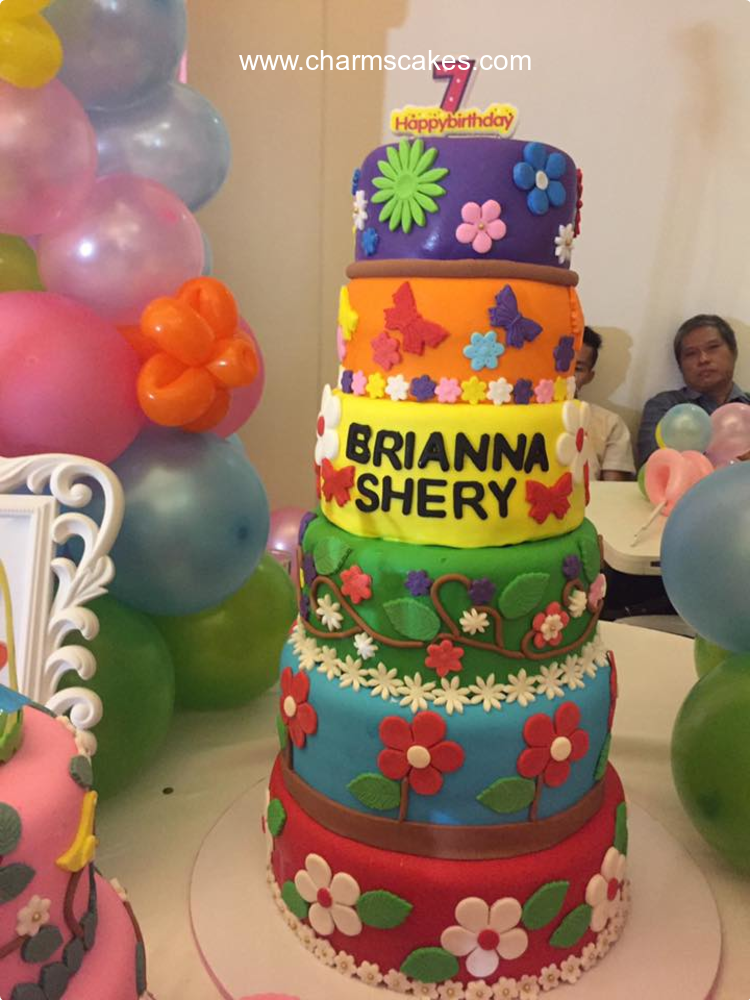 BRIANNA Flowers Custom Cake