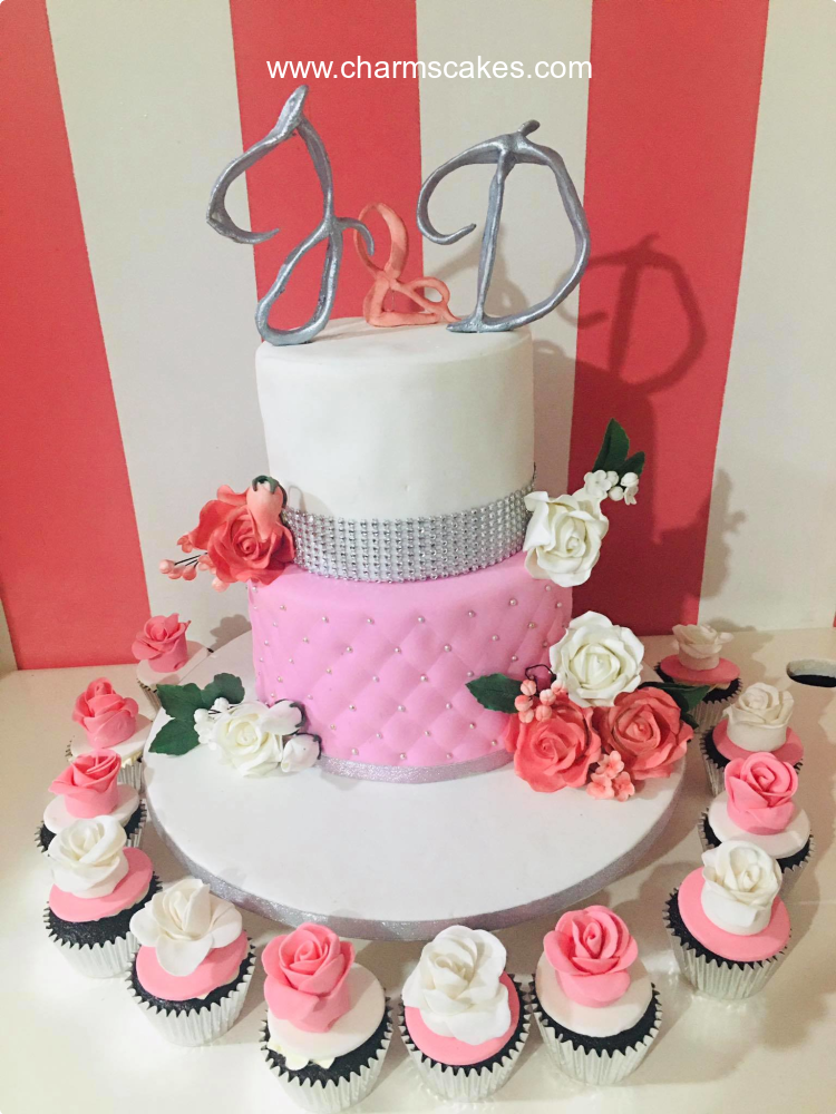 J & D Flowers Custom Cake