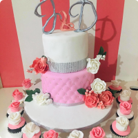 J & D Flowers Custom Cake