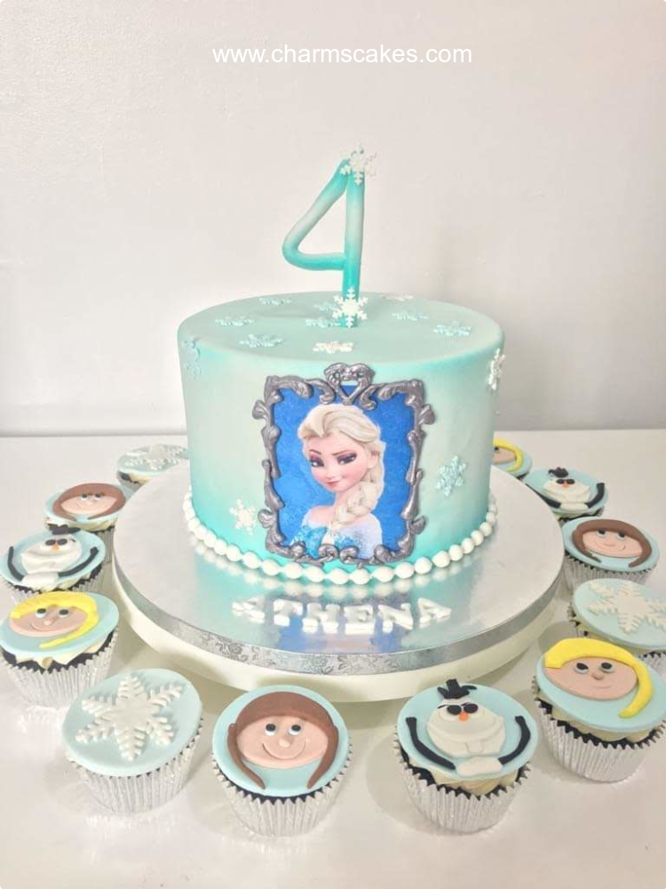 Frozen Athena Frozen Custom Cake