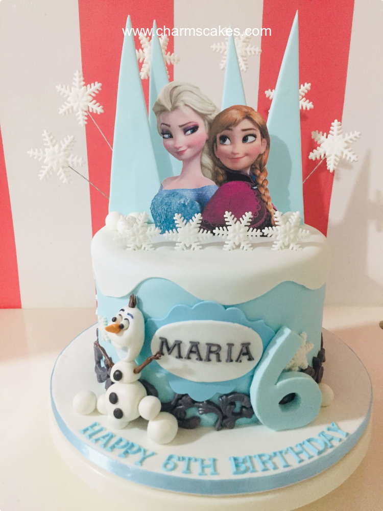 Maria Frozen Custom Cake