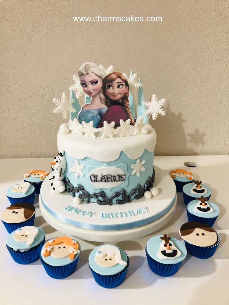 Frozen Photo Cake- Order Online Frozen Photo Cake @ Flavoursguru