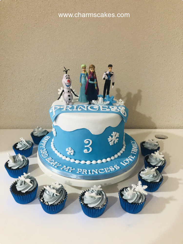 Elsa princess cake & cakepops - Decorated Cake by - CakesDecor