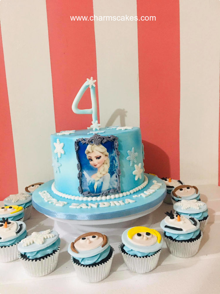 Zandria Frozen Custom Cake