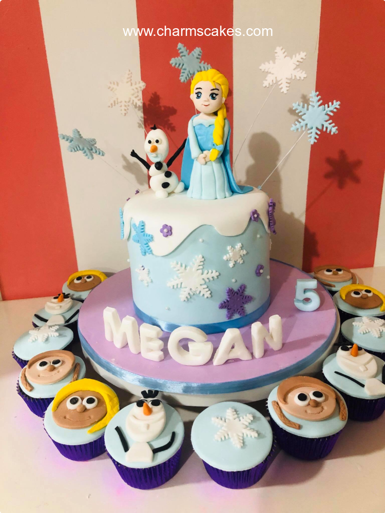 Ms. Elsa Frozen Custom Cake