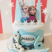 Maria Frozen Custom Cake