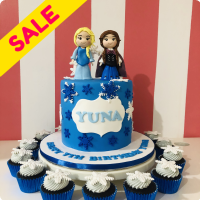 Frozen - Ana and Elsa Frozen Custom Cake