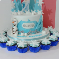 Alliyah's Frozen Custom Cake