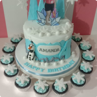 Amanda Frozen Custom Cake