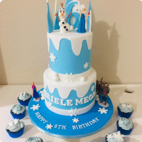 Megan Frozen Custom Cake