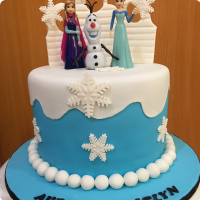 Wave Audrey Frozen Custom Cake