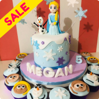 Ms. Elsa Frozen Custom Cake