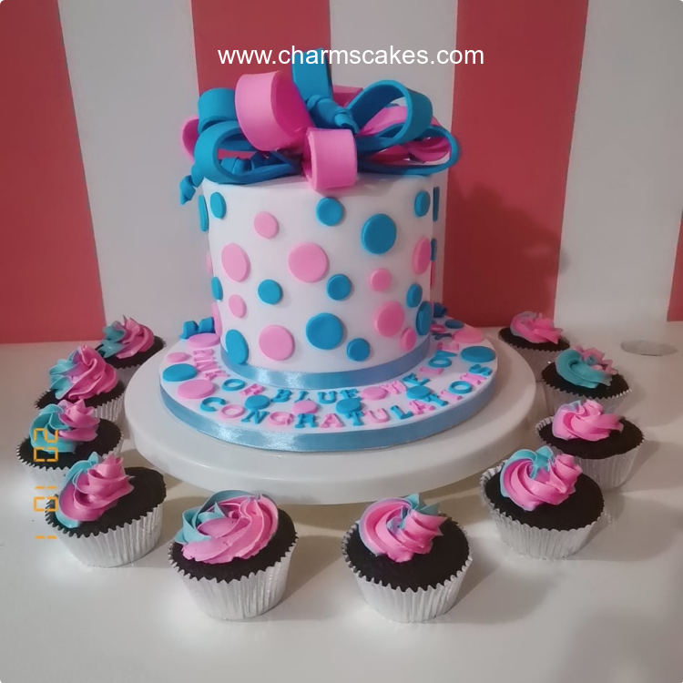 Is it Boy or Girl Gender Reveal Custom Cake