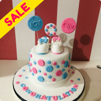 Bor or Girl Reveal Gender Reveal Custom Cake