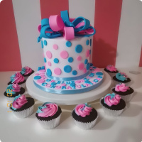 Is it Boy or Girl Gender Reveal Custom Cake