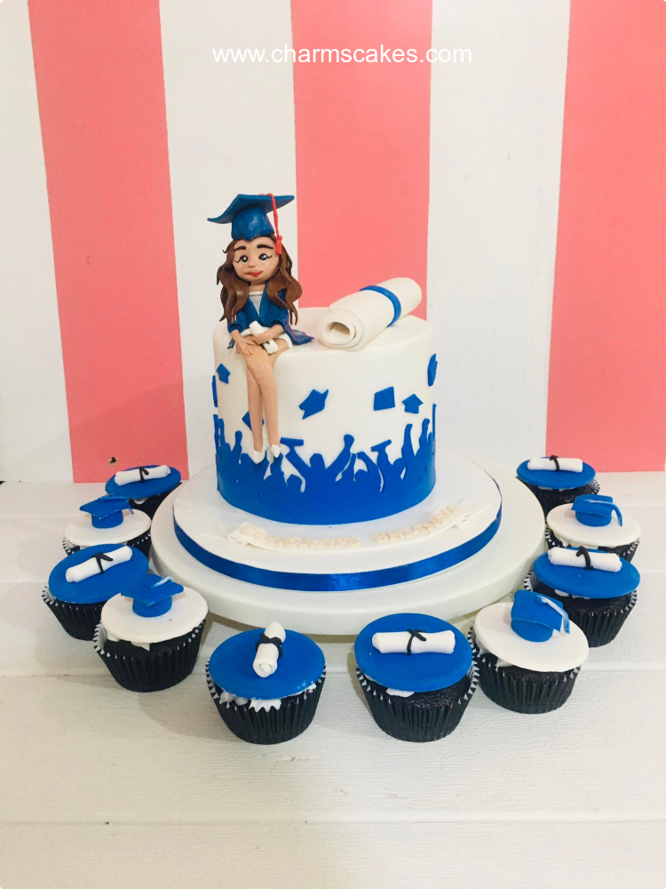 Jane's Graduation Custom Cake