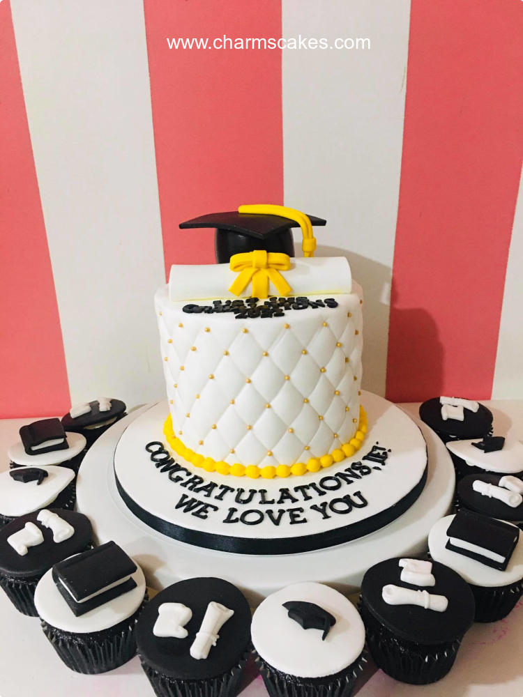 JE's Graduation Custom Cake