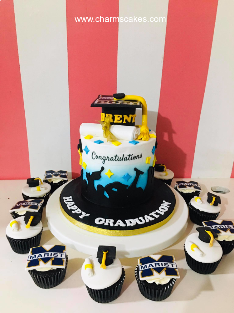 Brent Graduation Custom Cake