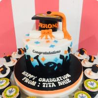 Jerome's Graduation Custom Cake