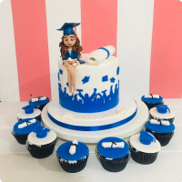 Jane's Graduation Custom Cake
