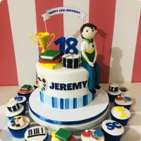 Jeremy's Graduation Custom Cake