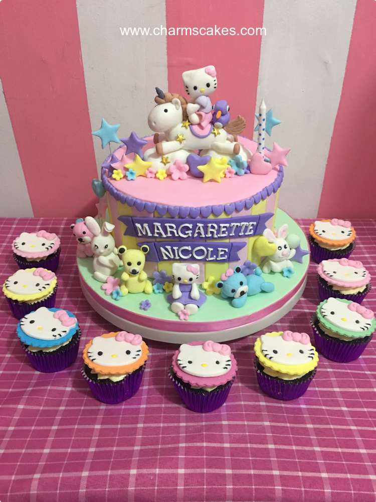 Kitty's Friends Hello Kitty Custom Cake