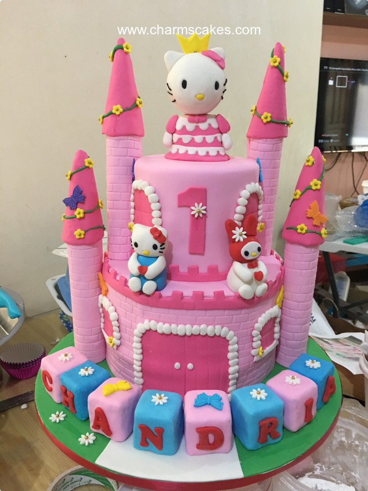 Hello Kitty Castle Hello Kitty Custom Cake