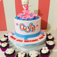 Quinn Hello Kitty Custom Cake