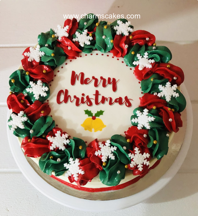 Christmas Cake Holidays Custom Cake