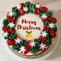 Christmas Cake Holidays Custom Cake