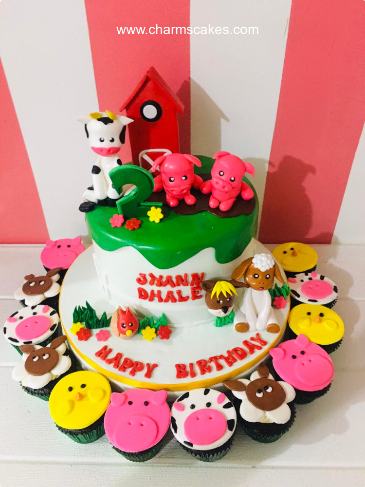 Farm Shann Jungle Safari Custom Cake