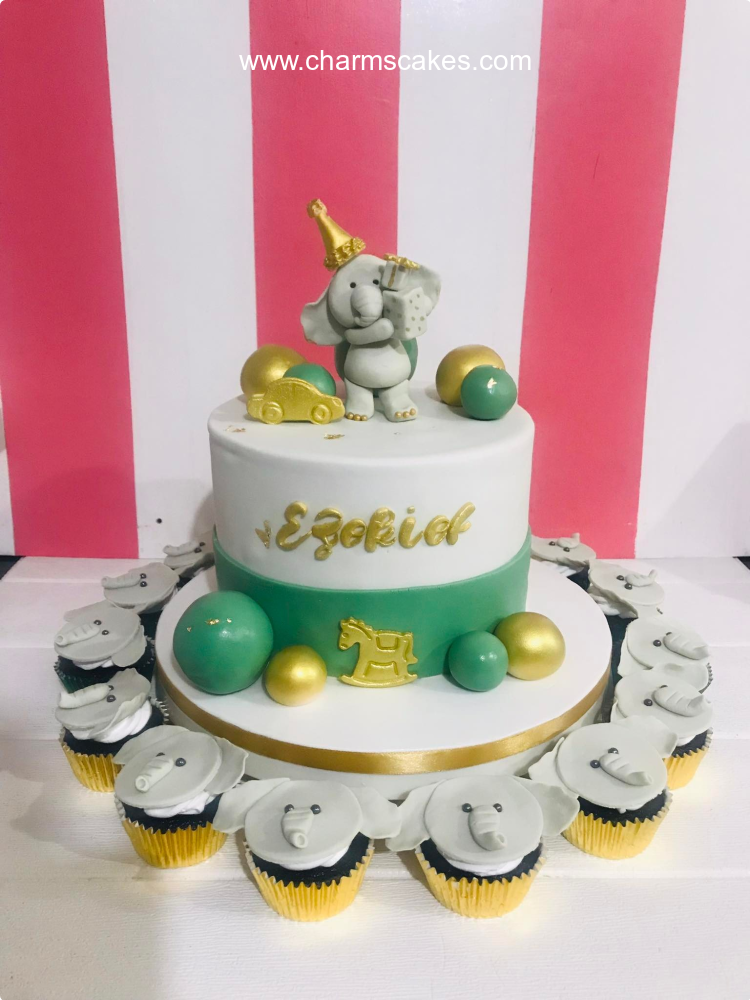 Ezekiel's Jungle Safari Custom Cake