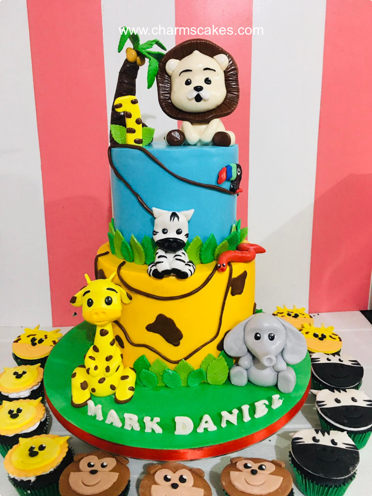 Mark Daniel's Jungle Safari Custom Cake