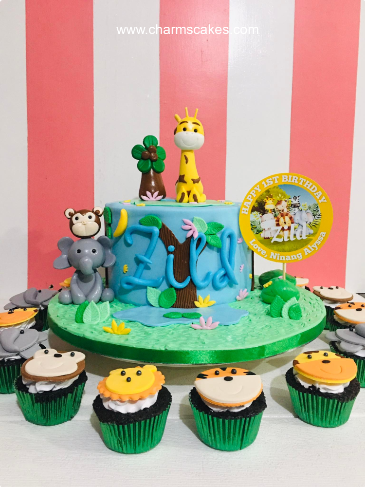 Zild's Jungle Safari Custom Cake