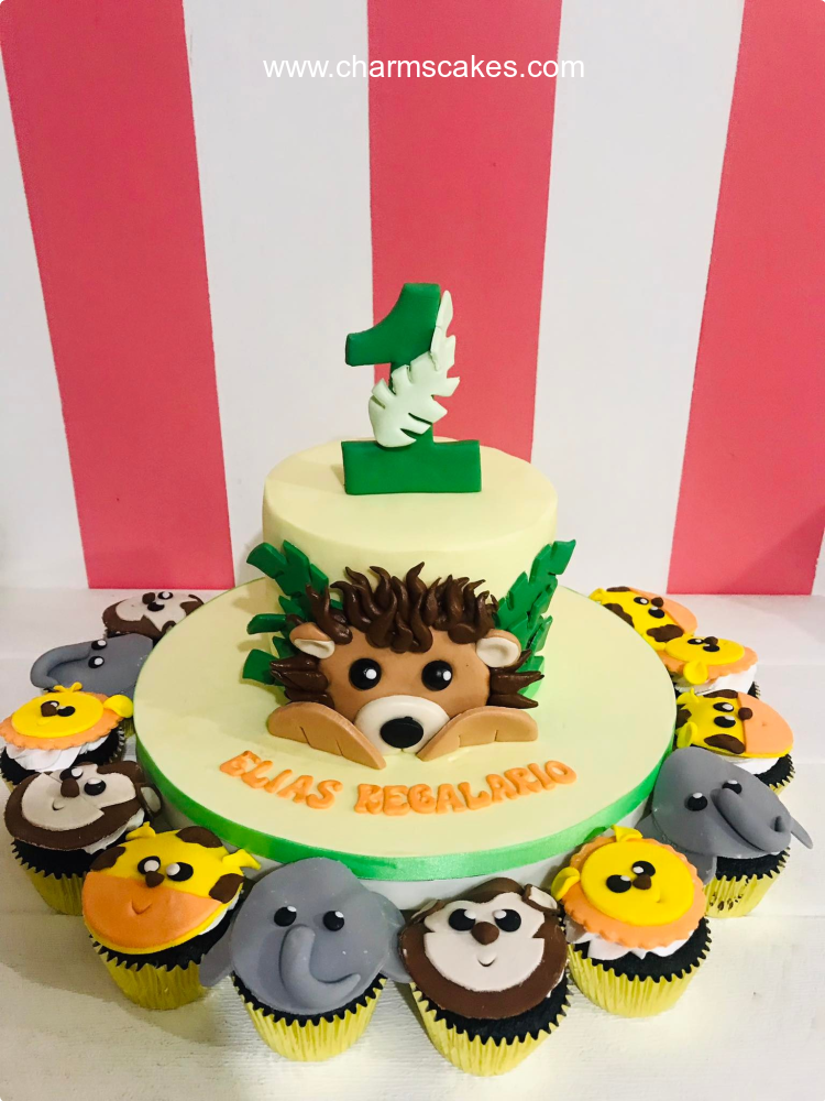 Elias' Jungle Safari Custom Cake