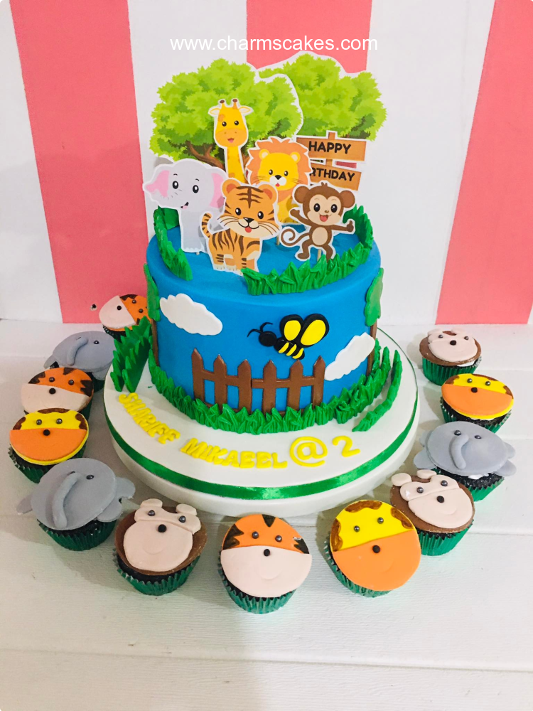 Shariff's Jungle Safari Custom Cake