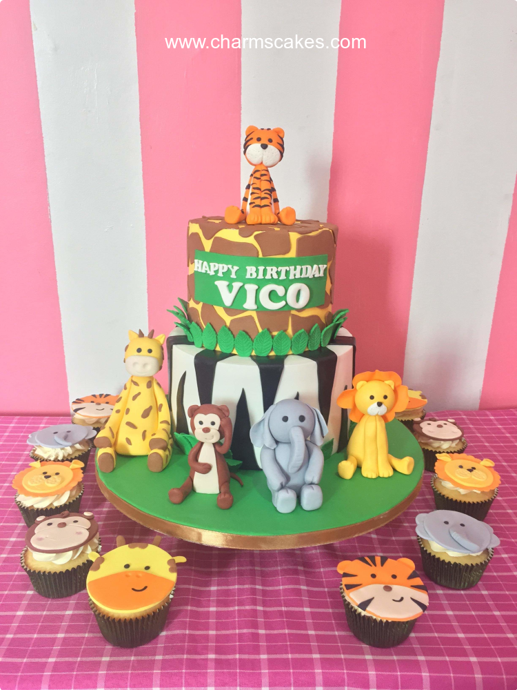 Vico Jungle Safari Custom Cake