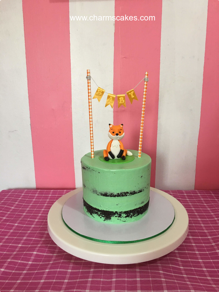 Fox Jungle Safari Custom Cake