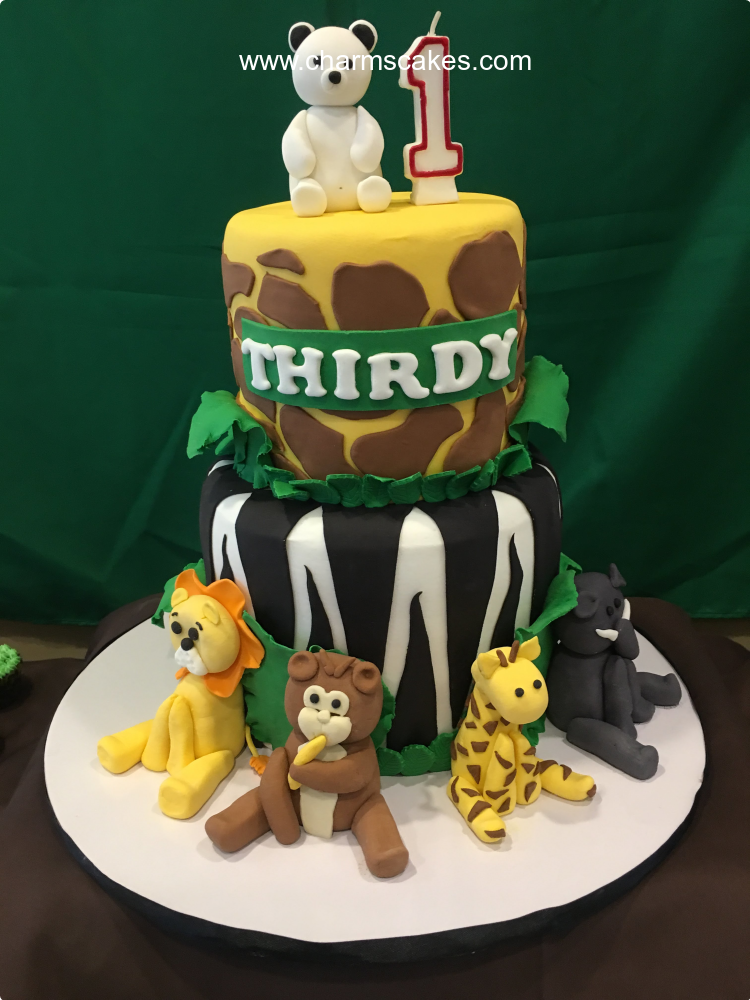 Thirdy Jungle Safari Custom Cake