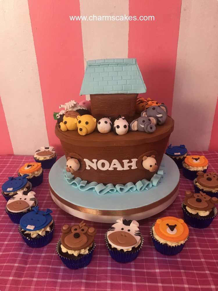 Noahs Jungle Safari Custom Cake