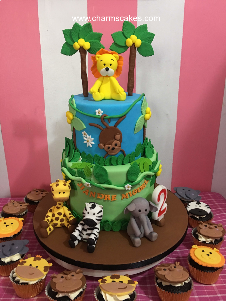 Animal Friends Jungle Safari Custom Cake