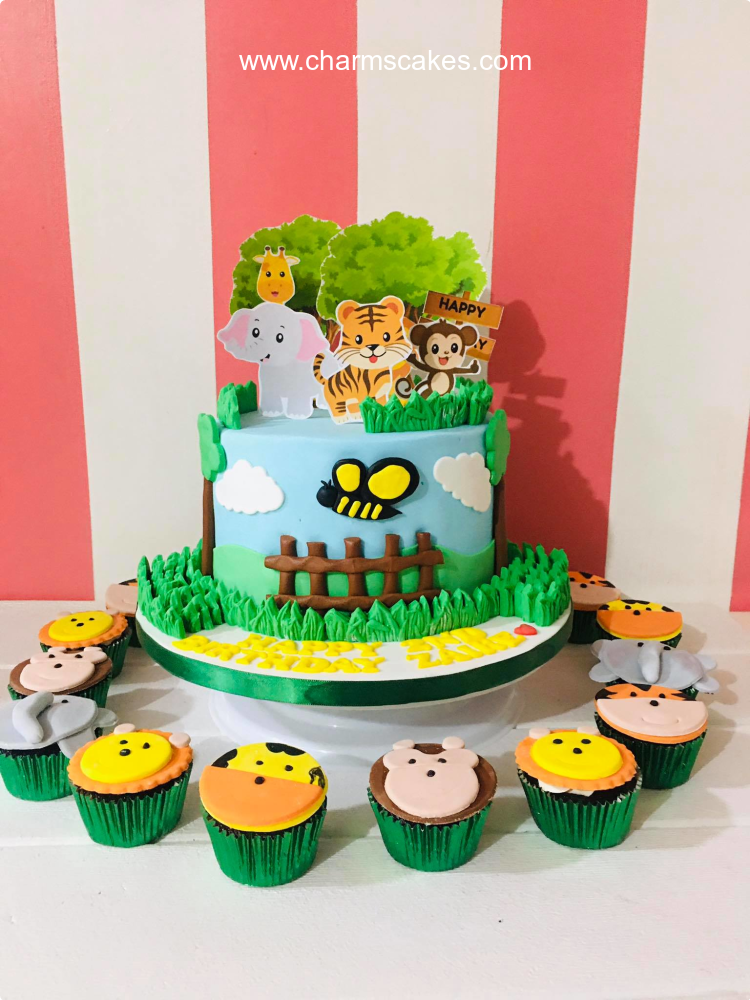 Zaire Jungle Safari Custom Cake