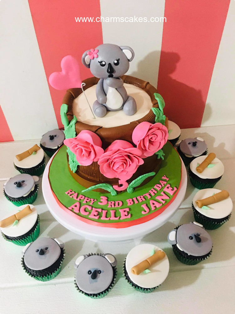 Koala Jungle Safari Custom Cake