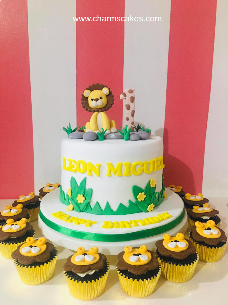 Leon Jungle Safari Custom Cake