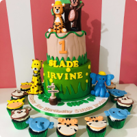 Slade Irvine Jungle Safari Custom Cake