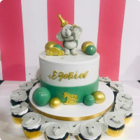 Ezekiel's Jungle Safari Custom Cake