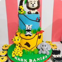 Mark Daniel's Jungle Safari Custom Cake