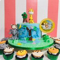 Zild's Jungle Safari Custom Cake