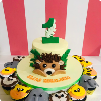 Elias' Jungle Safari Custom Cake